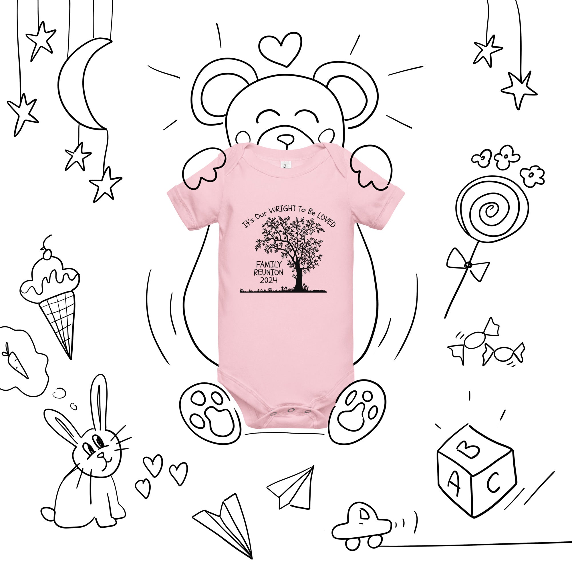 Baby Onsies Wright To Be Loved