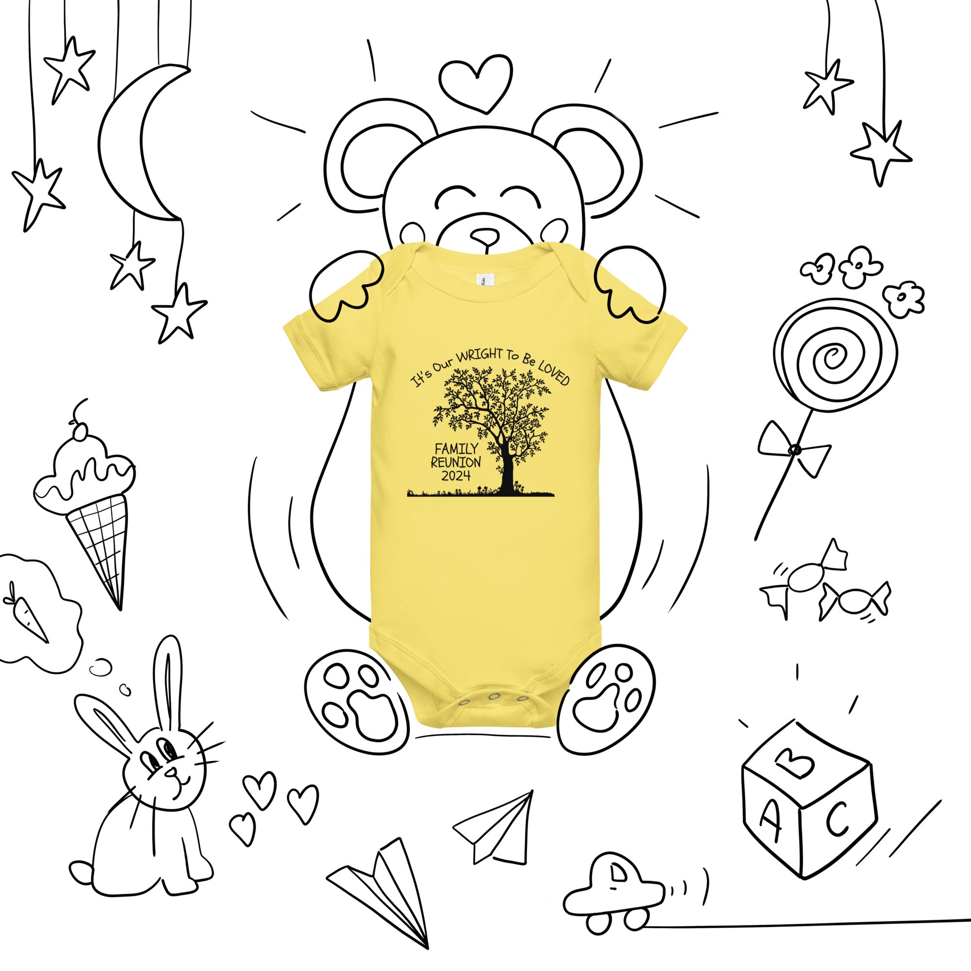 Baby Onsies Wright To Be Loved