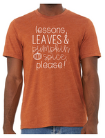 Lessons, Leaves & Pumpkin Spice, Please!