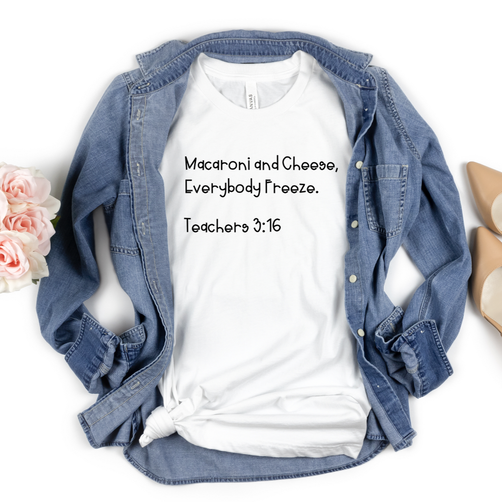mac + cheese freeze tee