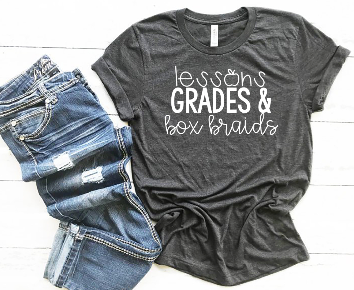 box braids & grades tee