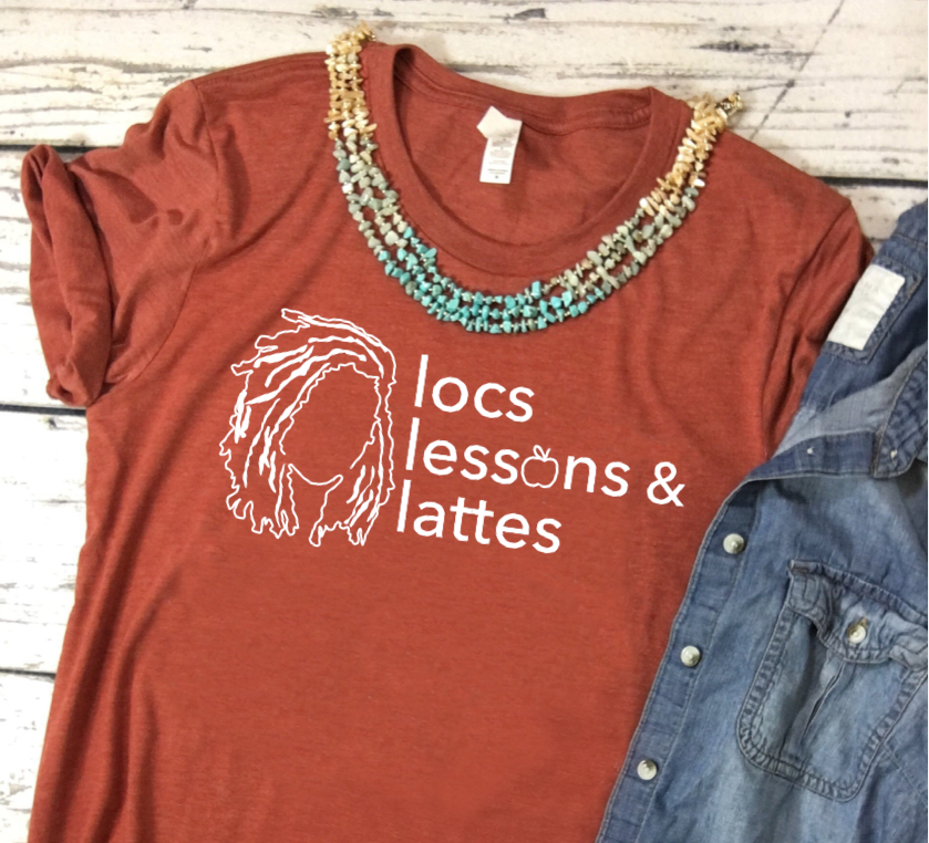 locs & lessons + lattes WHITE print