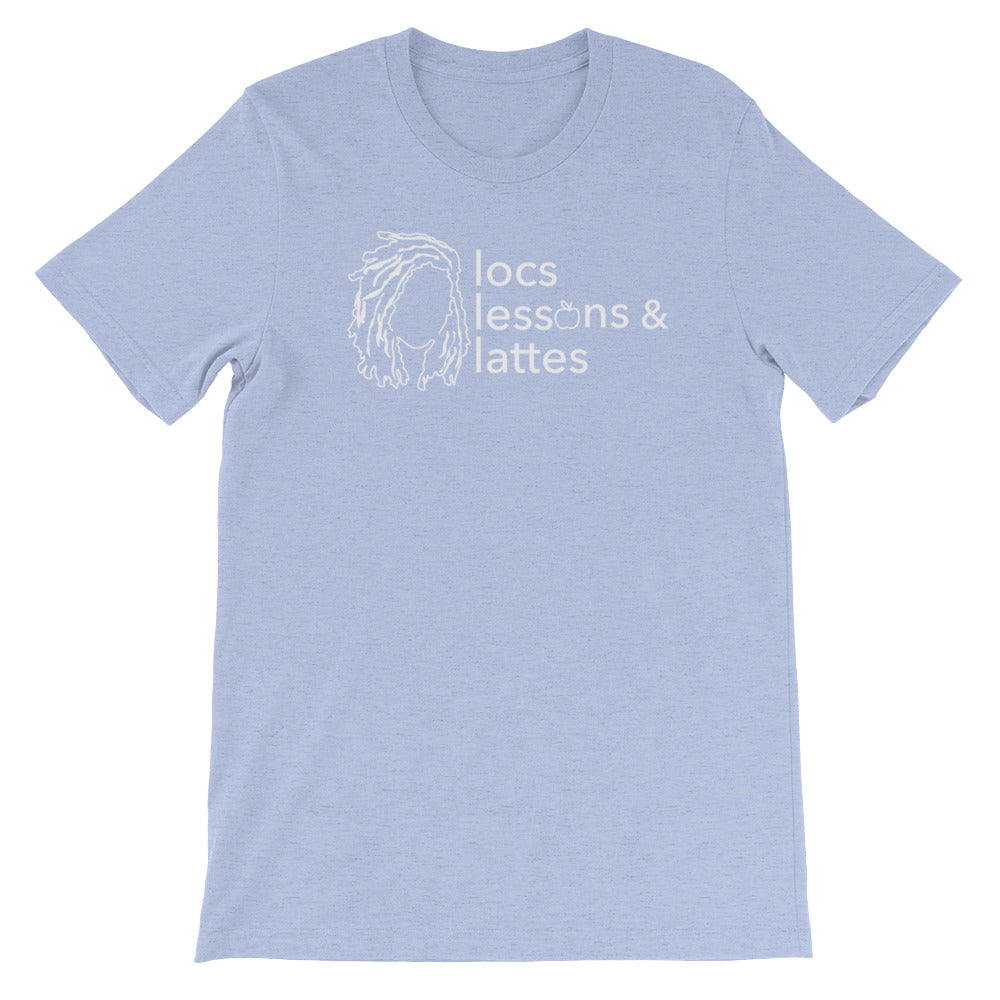 locs & lessons + lattes WHITE print