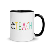 neon teach mug
