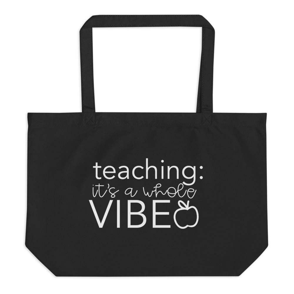 Large organic VIBE tote bag