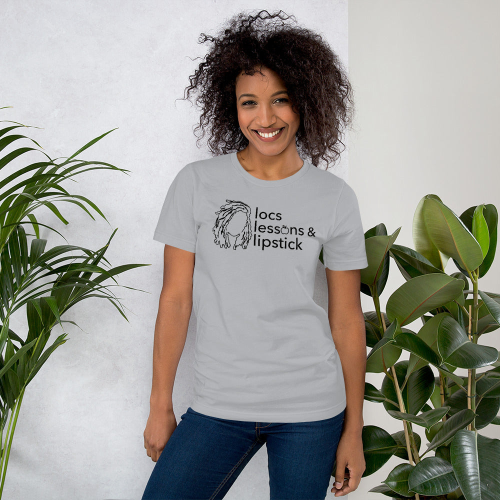 locs & lessons +  lipstick BLACK print