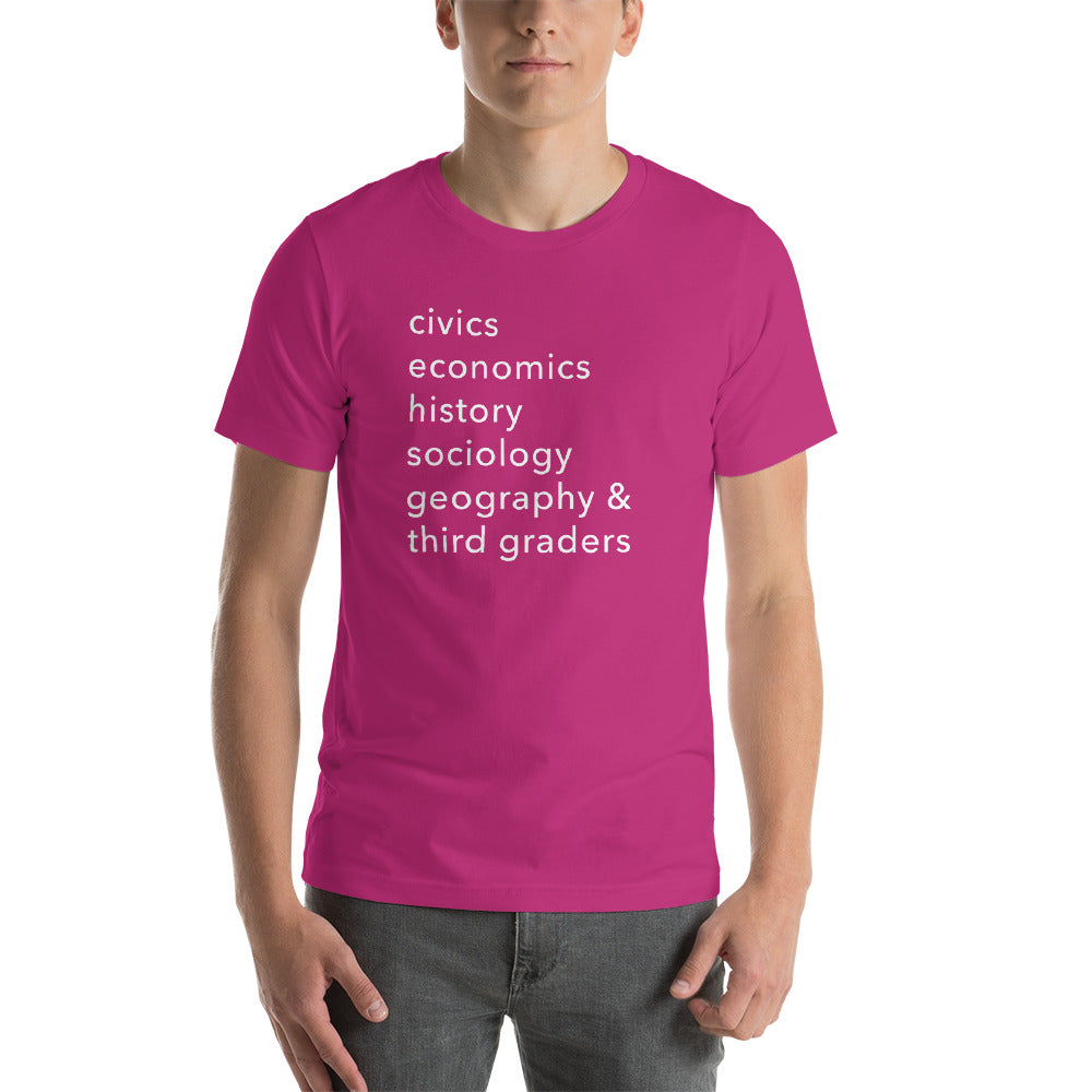 civics + geo + third graders tee