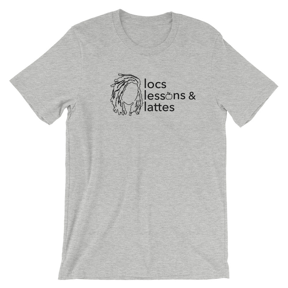 locs & lessons + lattes BLACK print