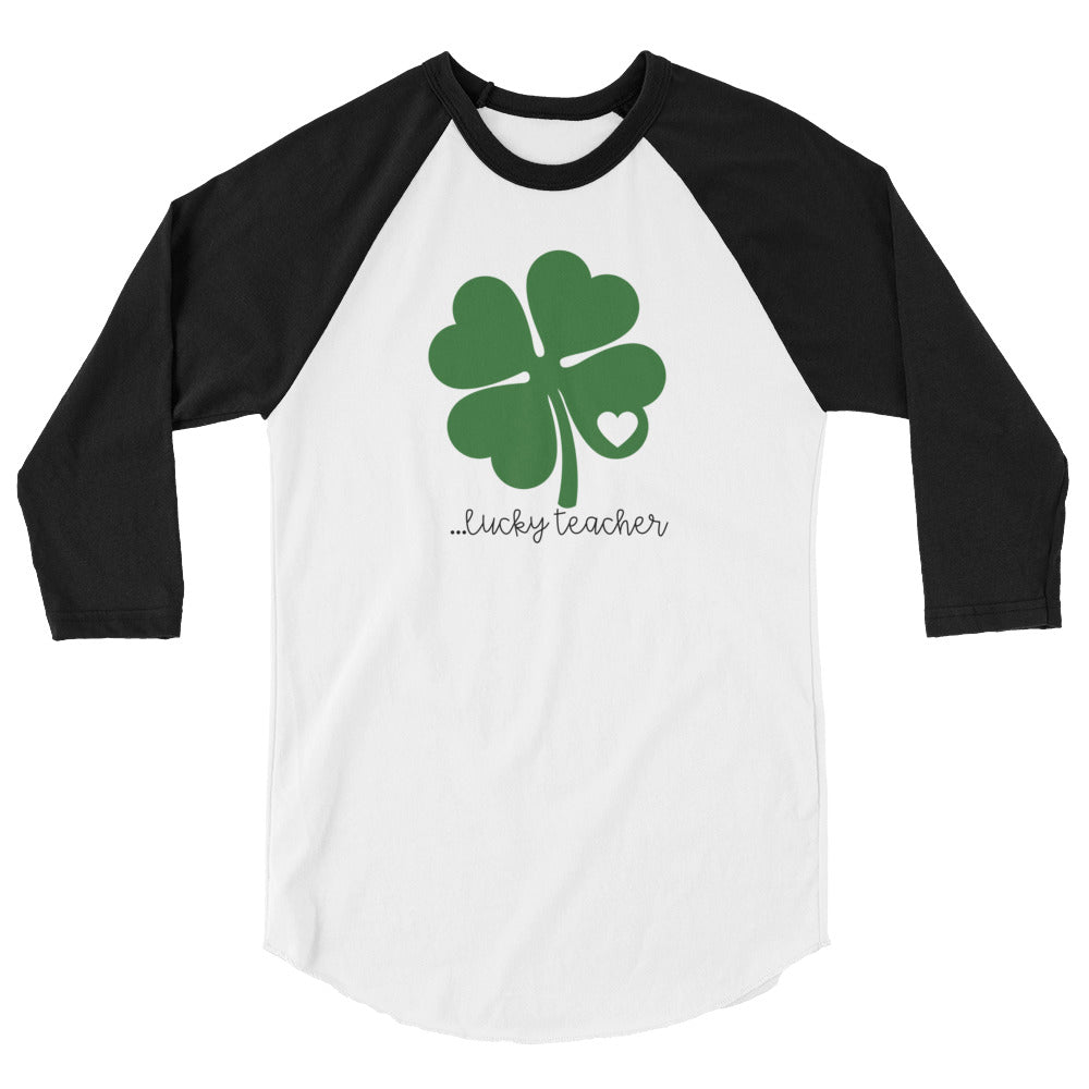 lucky teacher + baseball tee