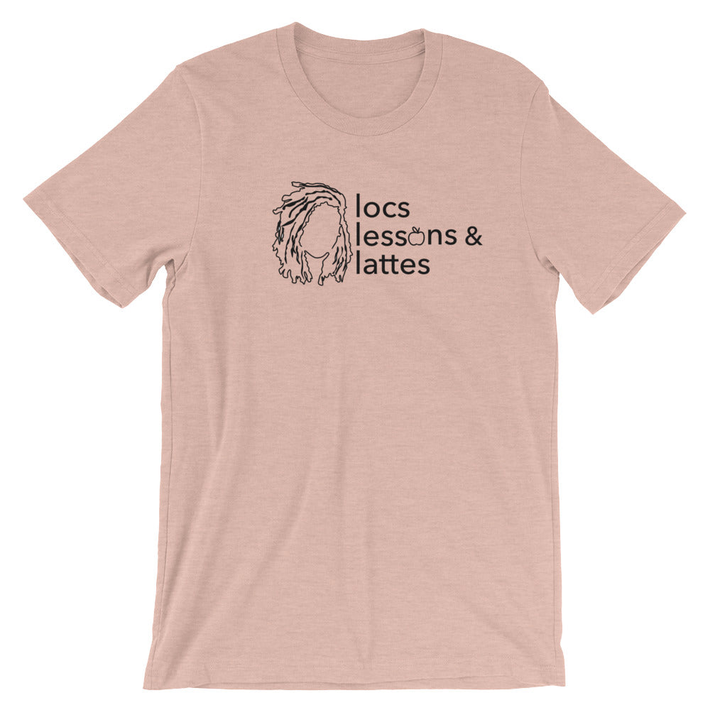 locs & lessons + lattes BLACK print