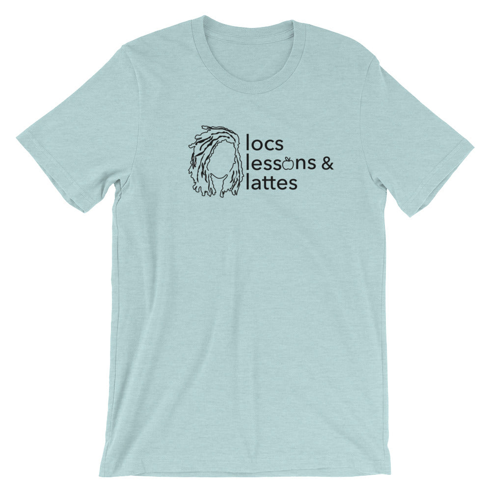locs & lessons + lattes BLACK print