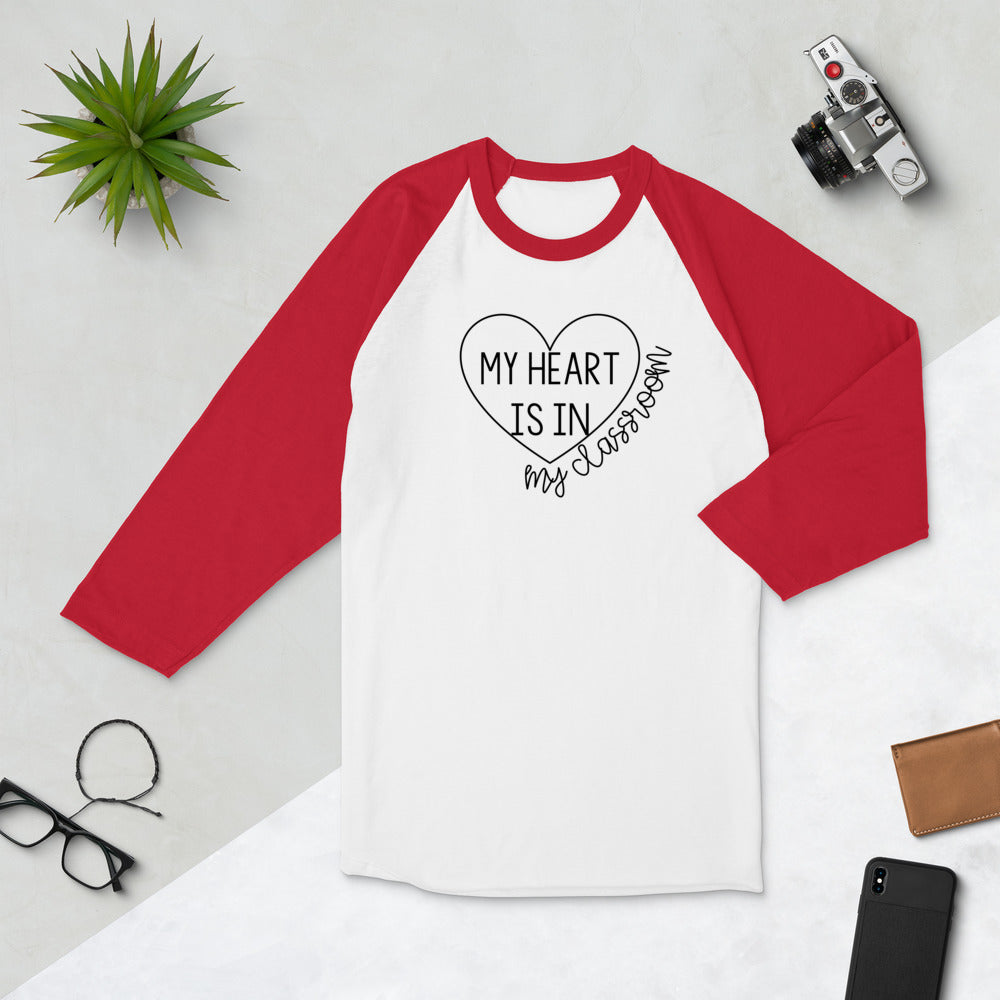 hearts in the classroom +baseball tee
