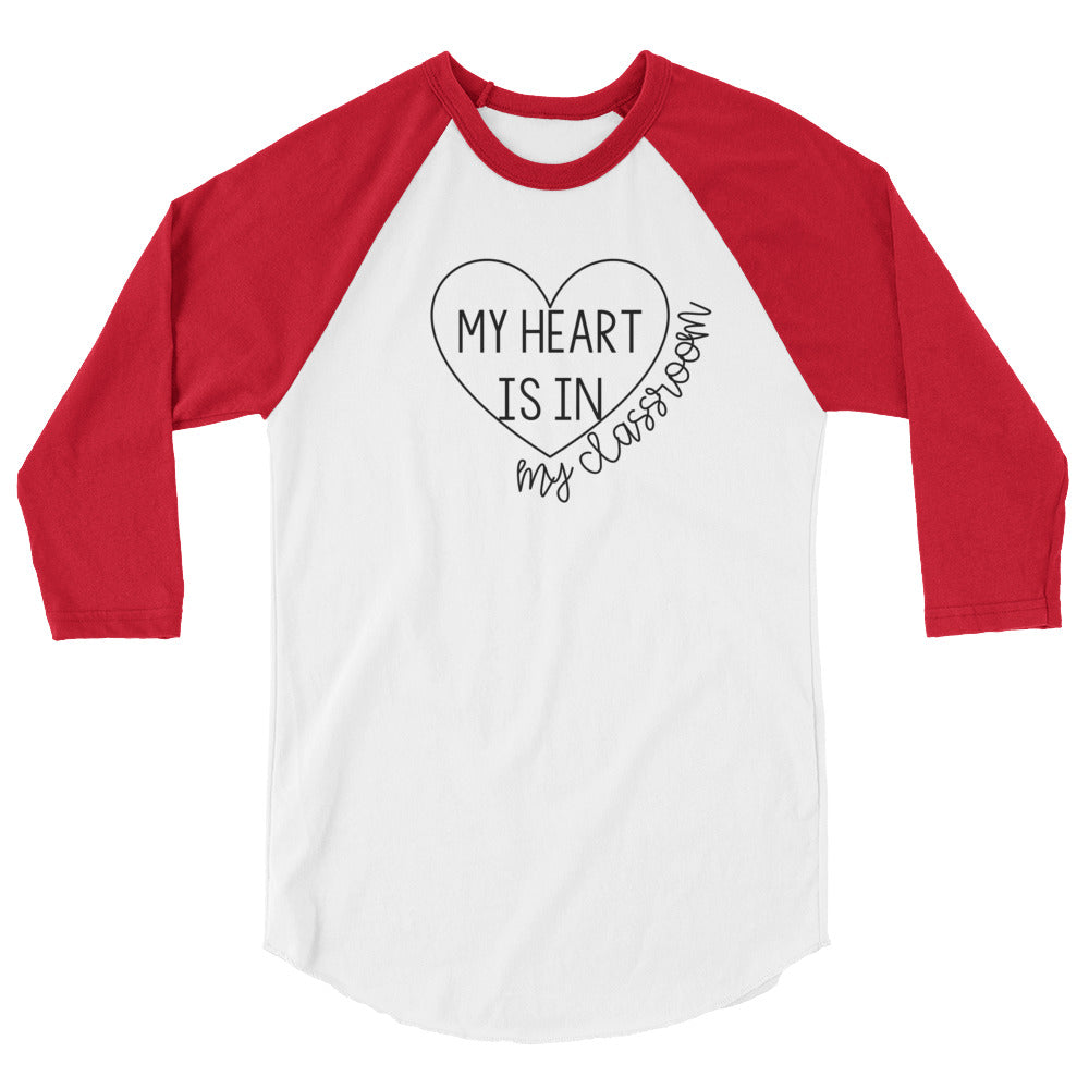 hearts in the classroom +baseball tee