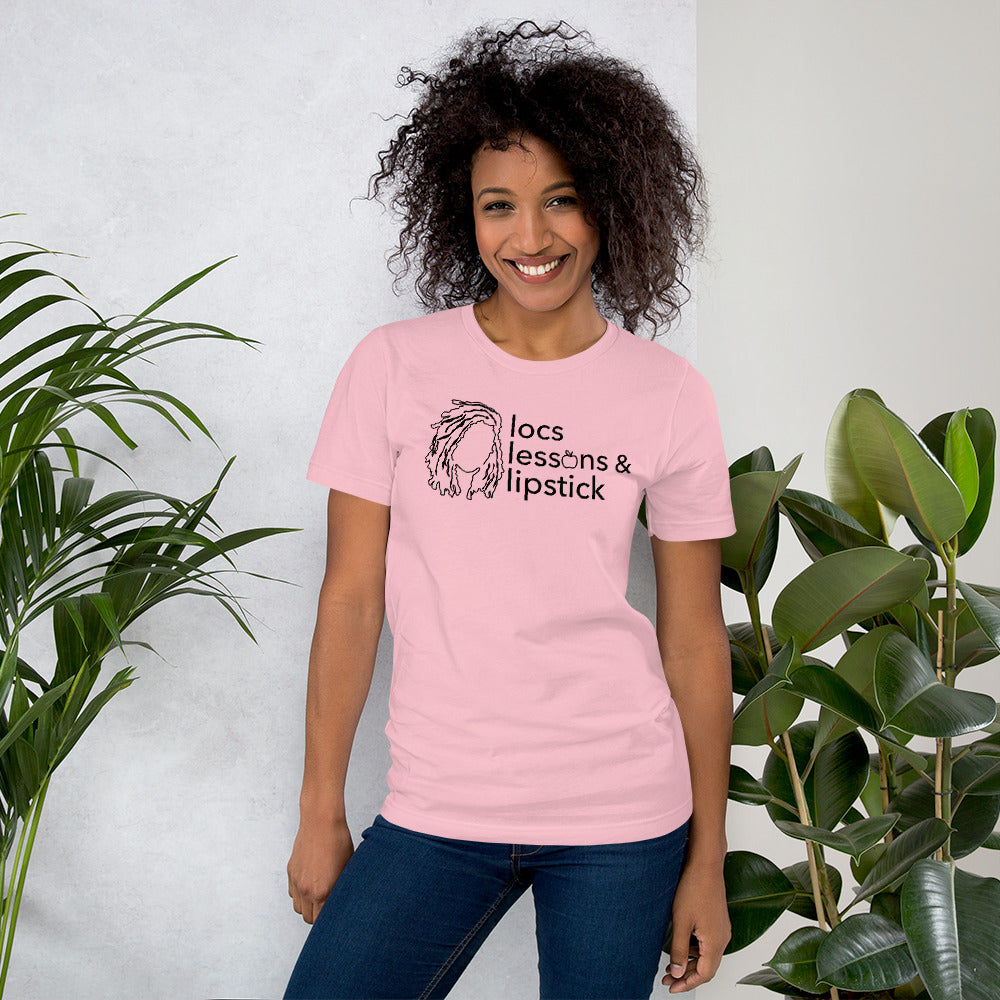 locs & lessons +  lipstick BLACK print