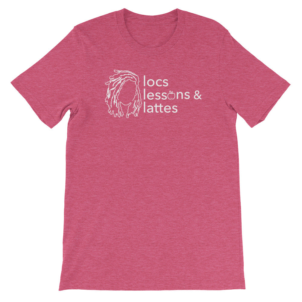 locs & lessons + lattes WHITE print