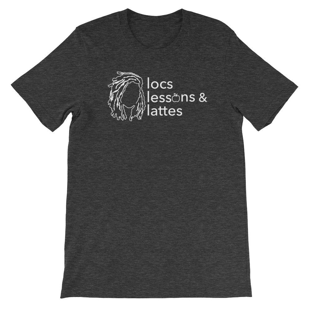 locs & lessons + lattes WHITE print