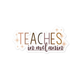 teaches in melanin sticker