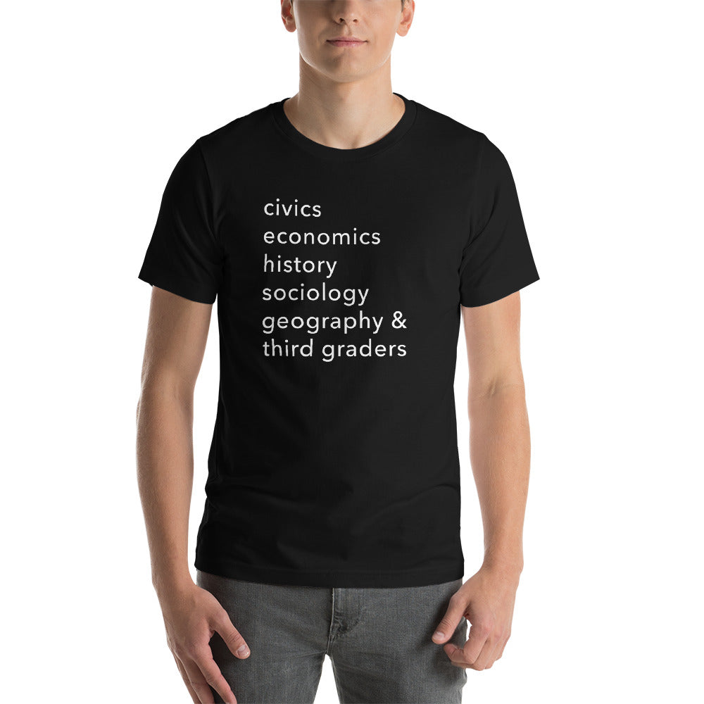 civics + geo + third graders tee