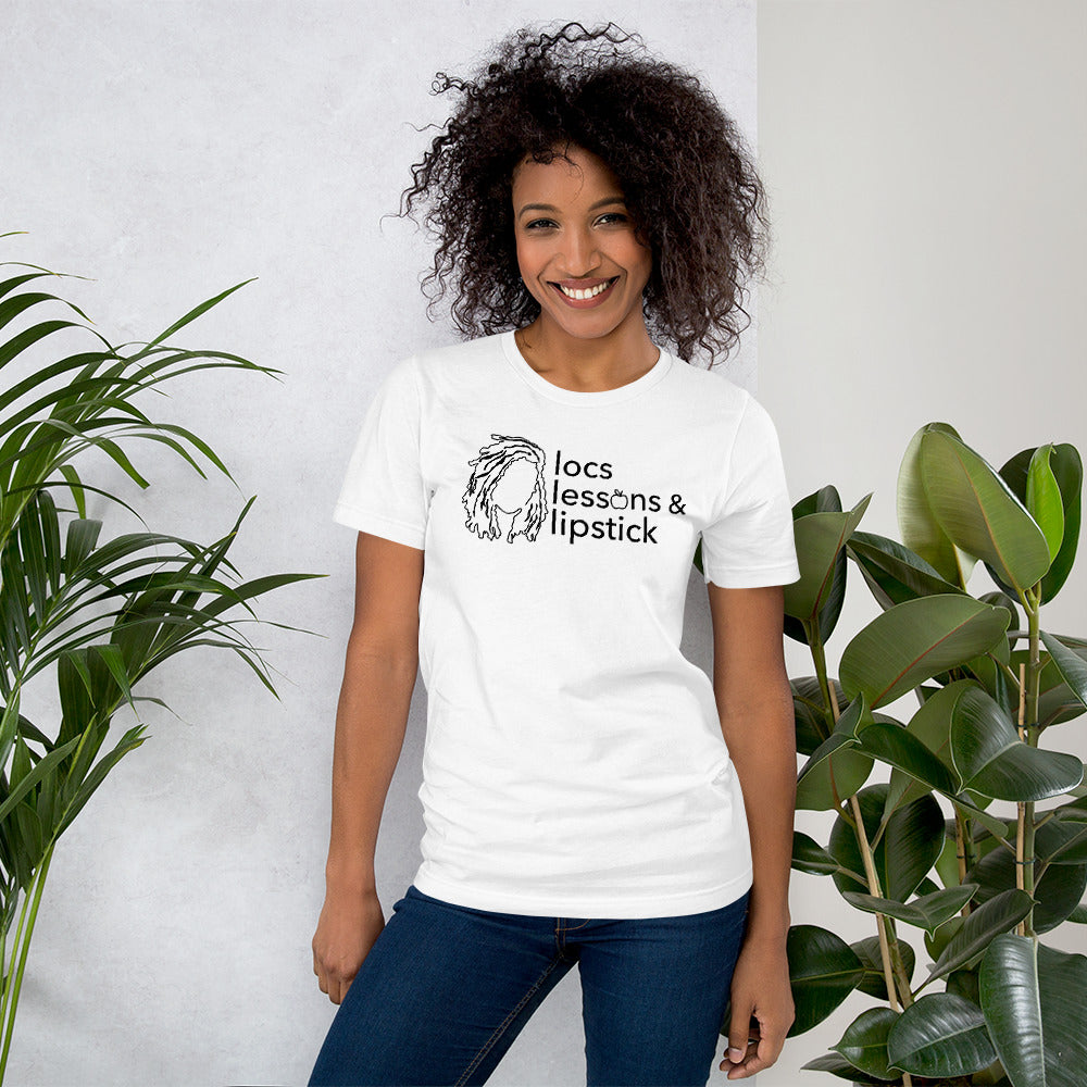 locs & lessons +  lipstick BLACK print