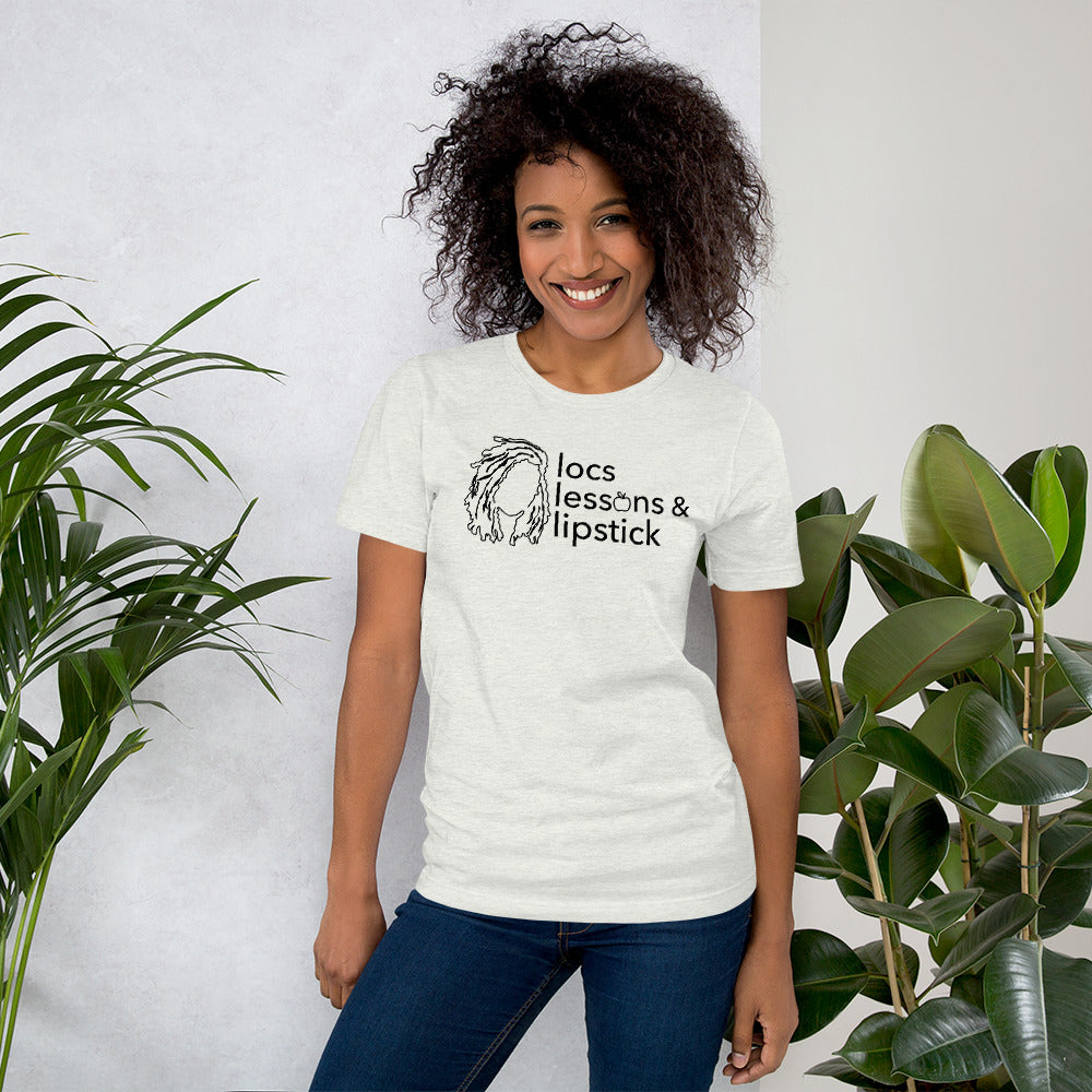 locs & lessons +  lipstick BLACK print