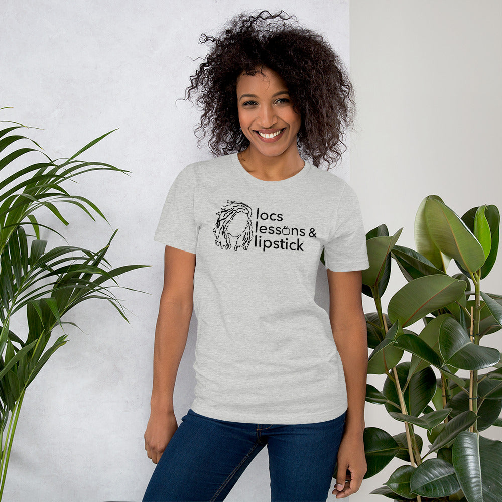 locs & lessons +  lipstick BLACK print