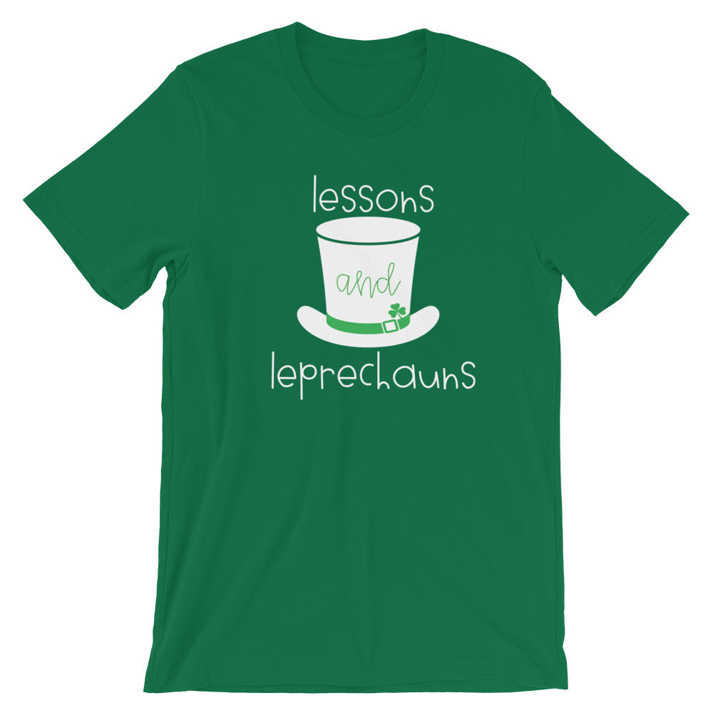 lessons + leprechauns tee