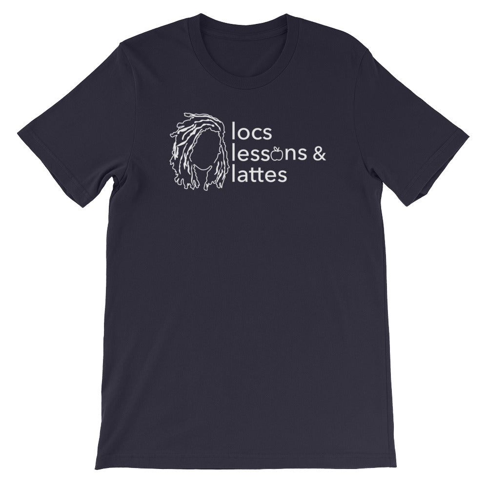 locs & lessons + lattes WHITE print