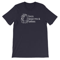 locs & lessons + lattes WHITE print