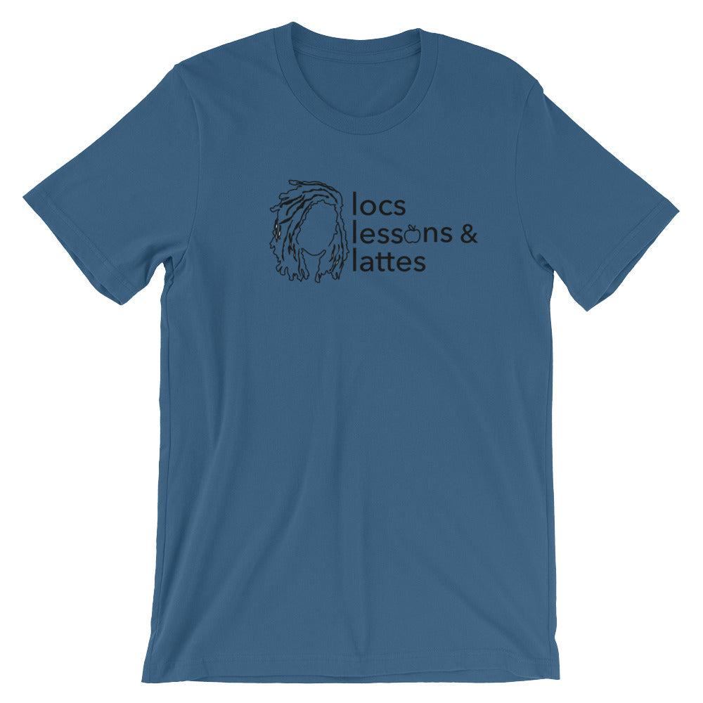 locs & lessons + lattes BLACK print