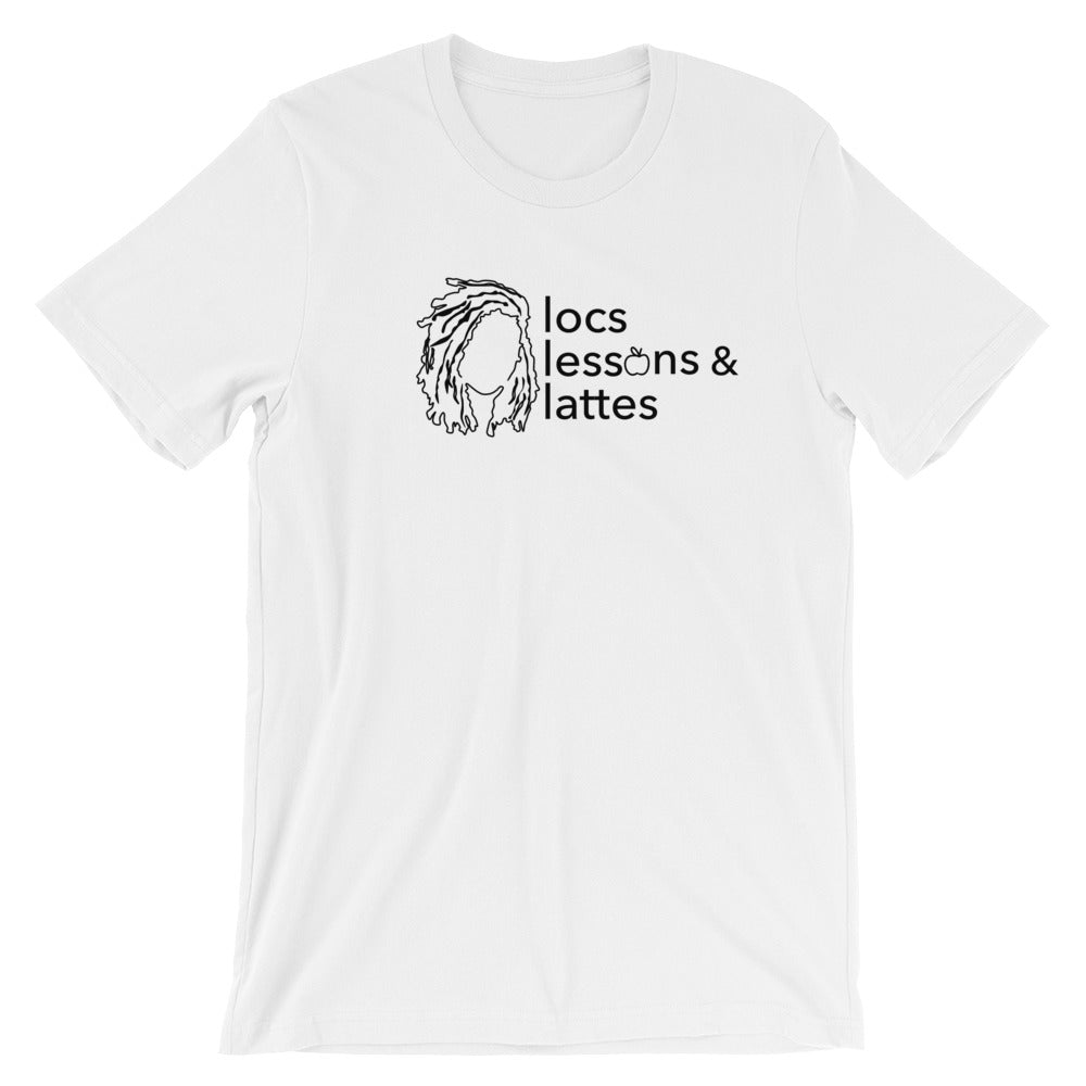 locs & lessons + lattes BLACK print