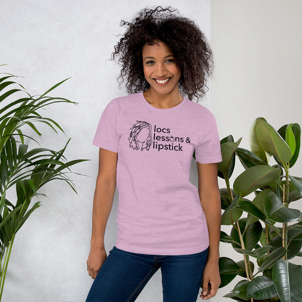 locs & lessons +  lipstick BLACK print
