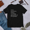civics + geo + first graders tee