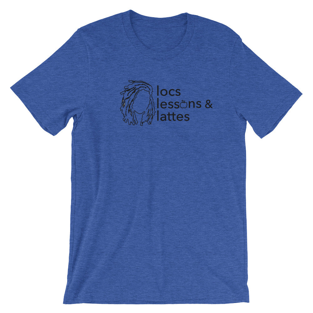 locs & lessons + lattes BLACK print