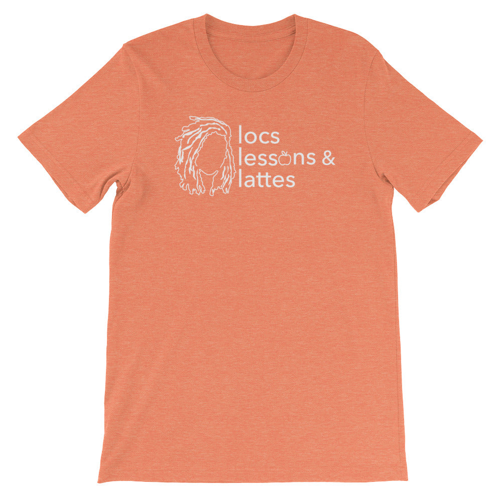 locs & lessons + lattes WHITE print