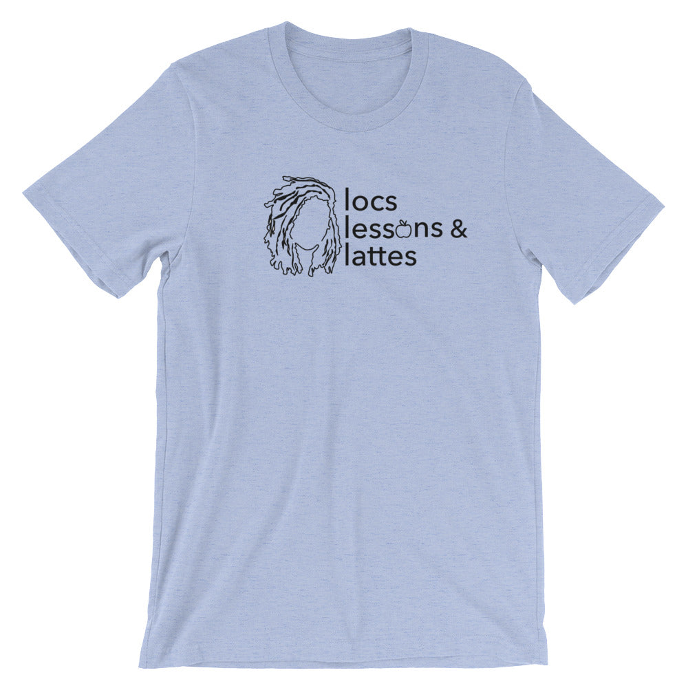 locs & lessons + lattes BLACK print