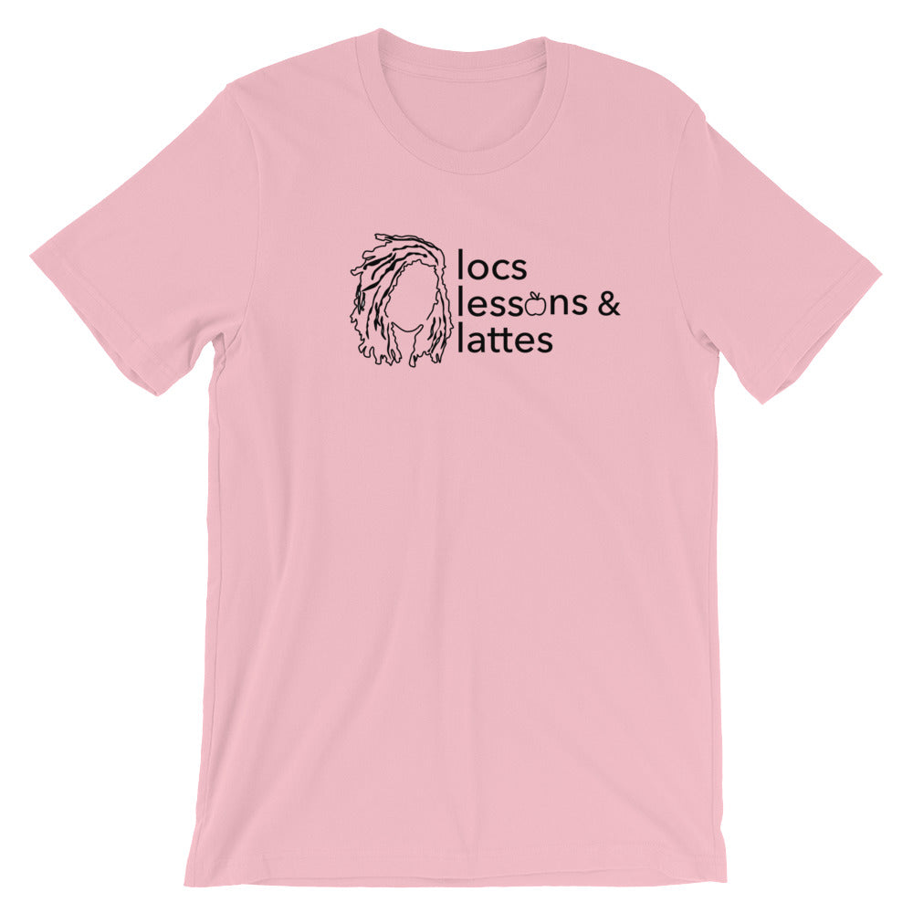 locs & lessons + lattes BLACK print