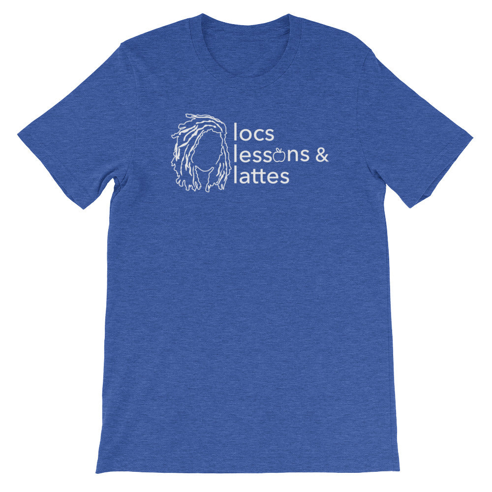 locs & lessons + lattes WHITE print