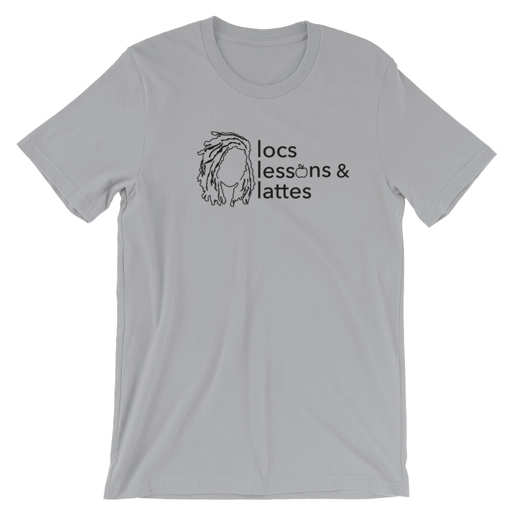 locs & lessons + lattes BLACK print