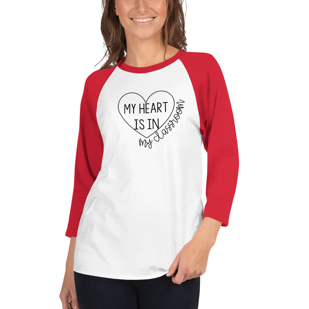 hearts in the classroom +baseball tee