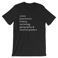 civics + geo + second grade tee