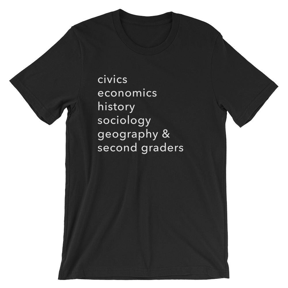 civics + geo + second grade tee