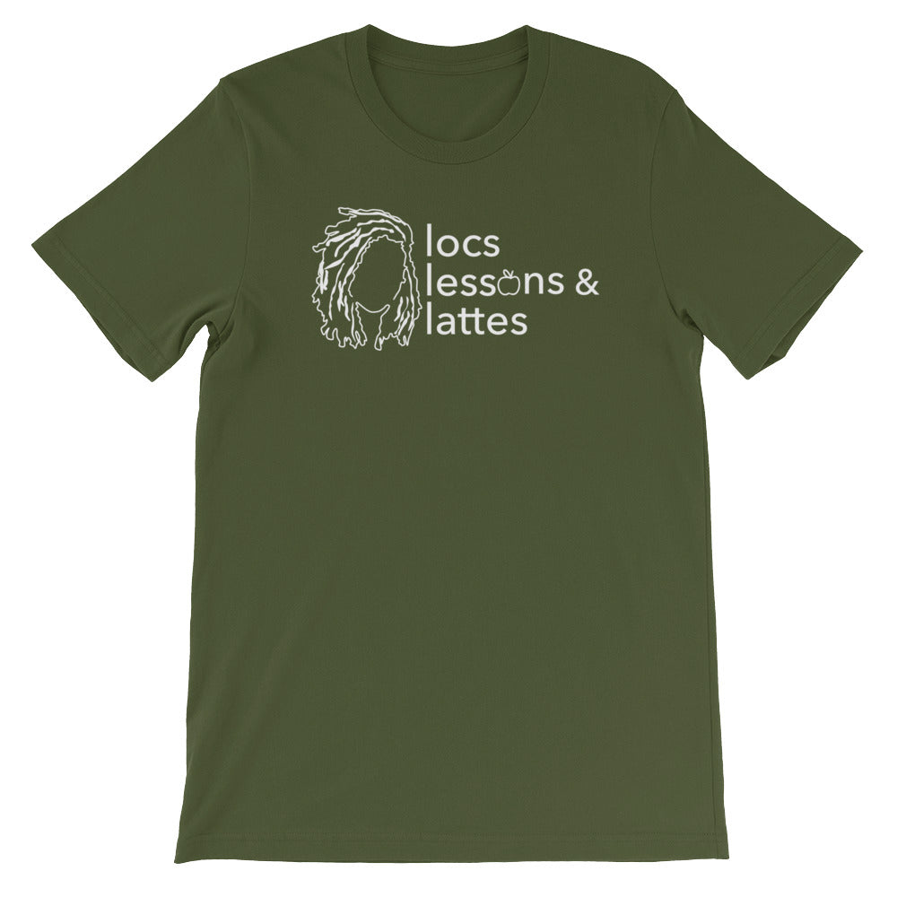 locs & lessons + lattes WHITE print