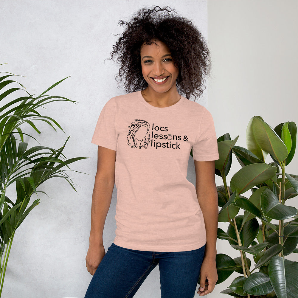 locs & lessons +  lipstick BLACK print