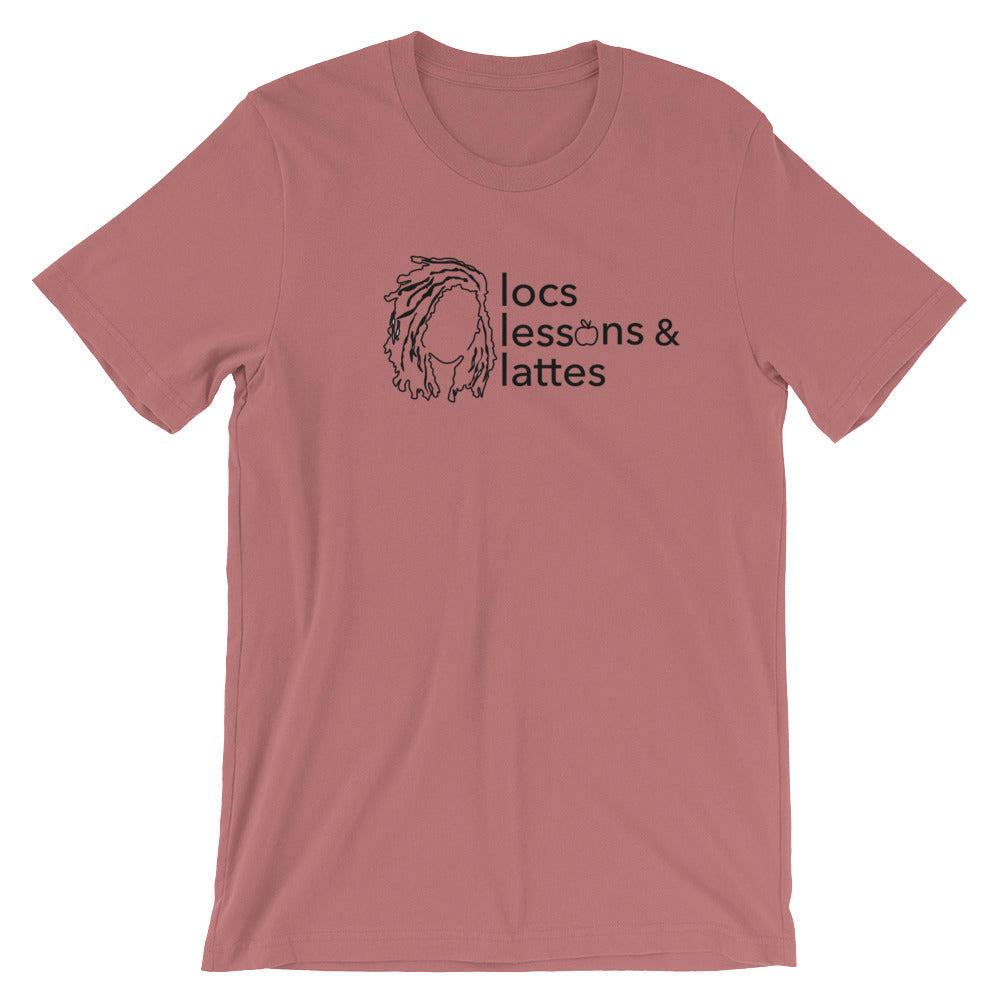 locs & lessons + lattes BLACK print