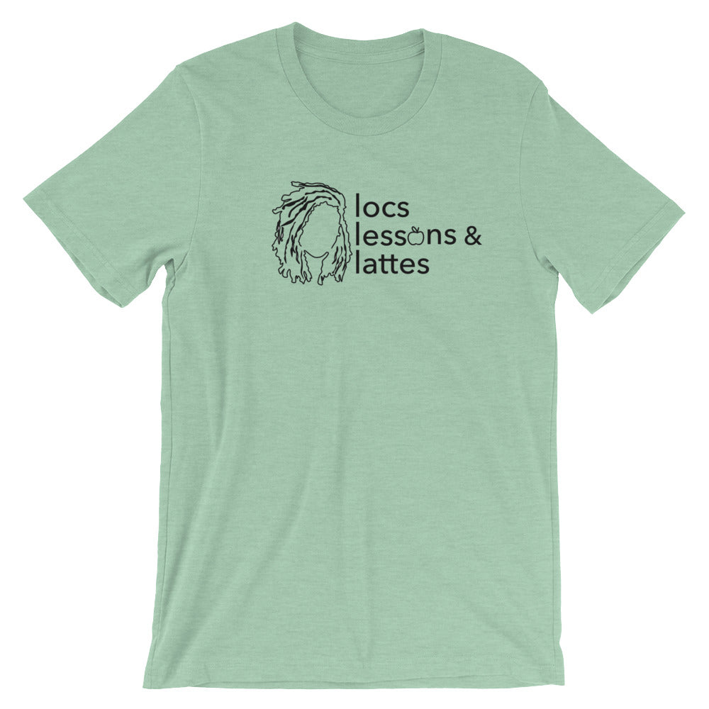 locs & lessons + lattes BLACK print