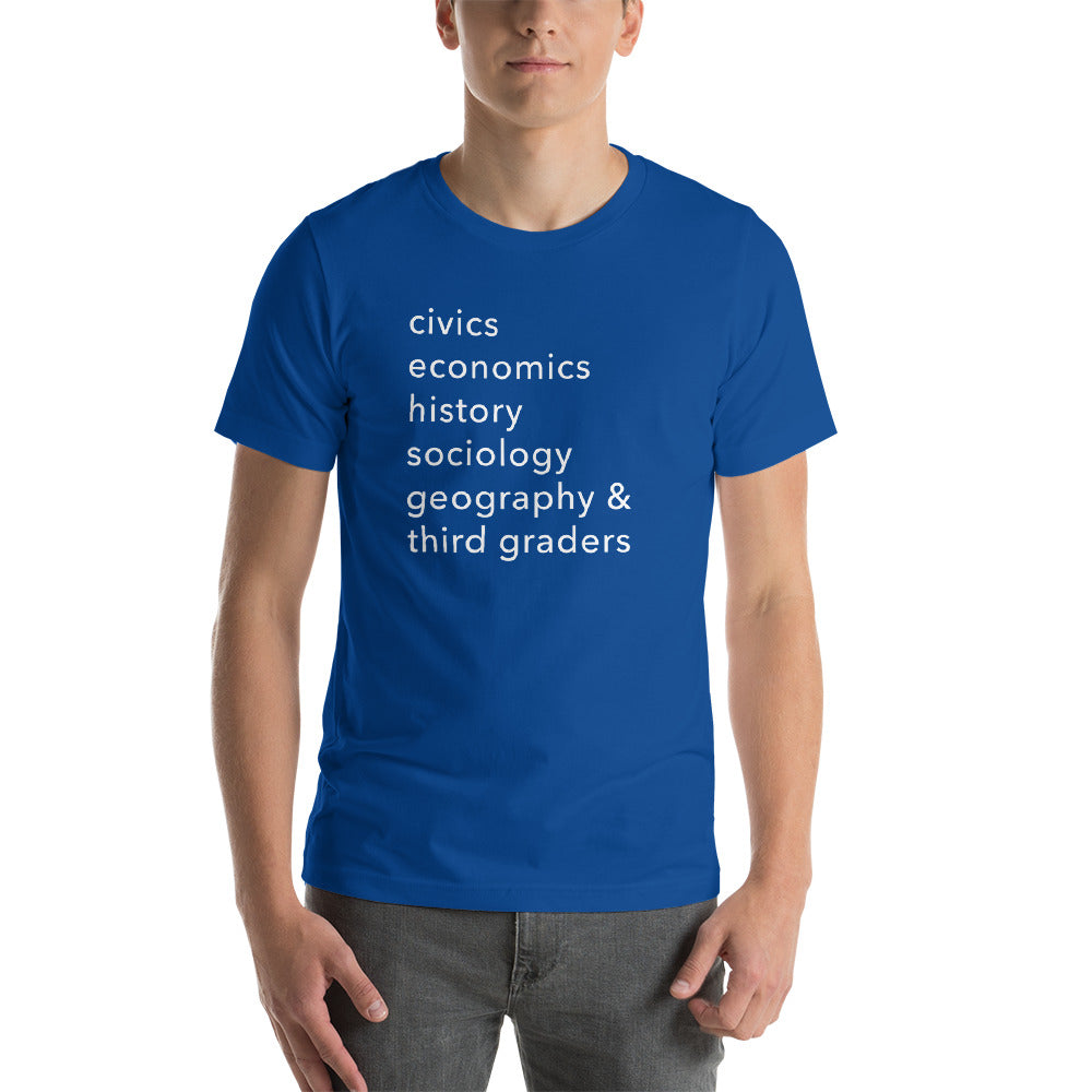 civics + geo + third graders tee