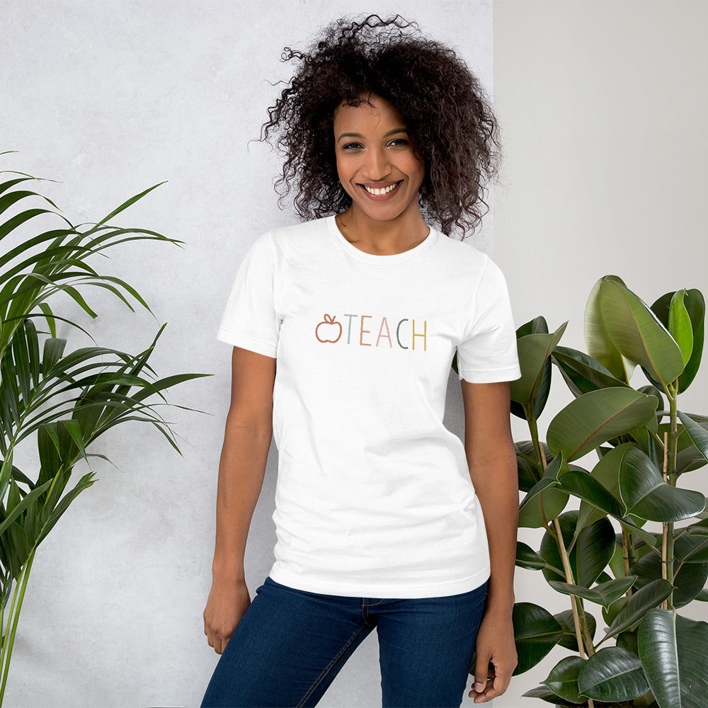 earth tones teach tee