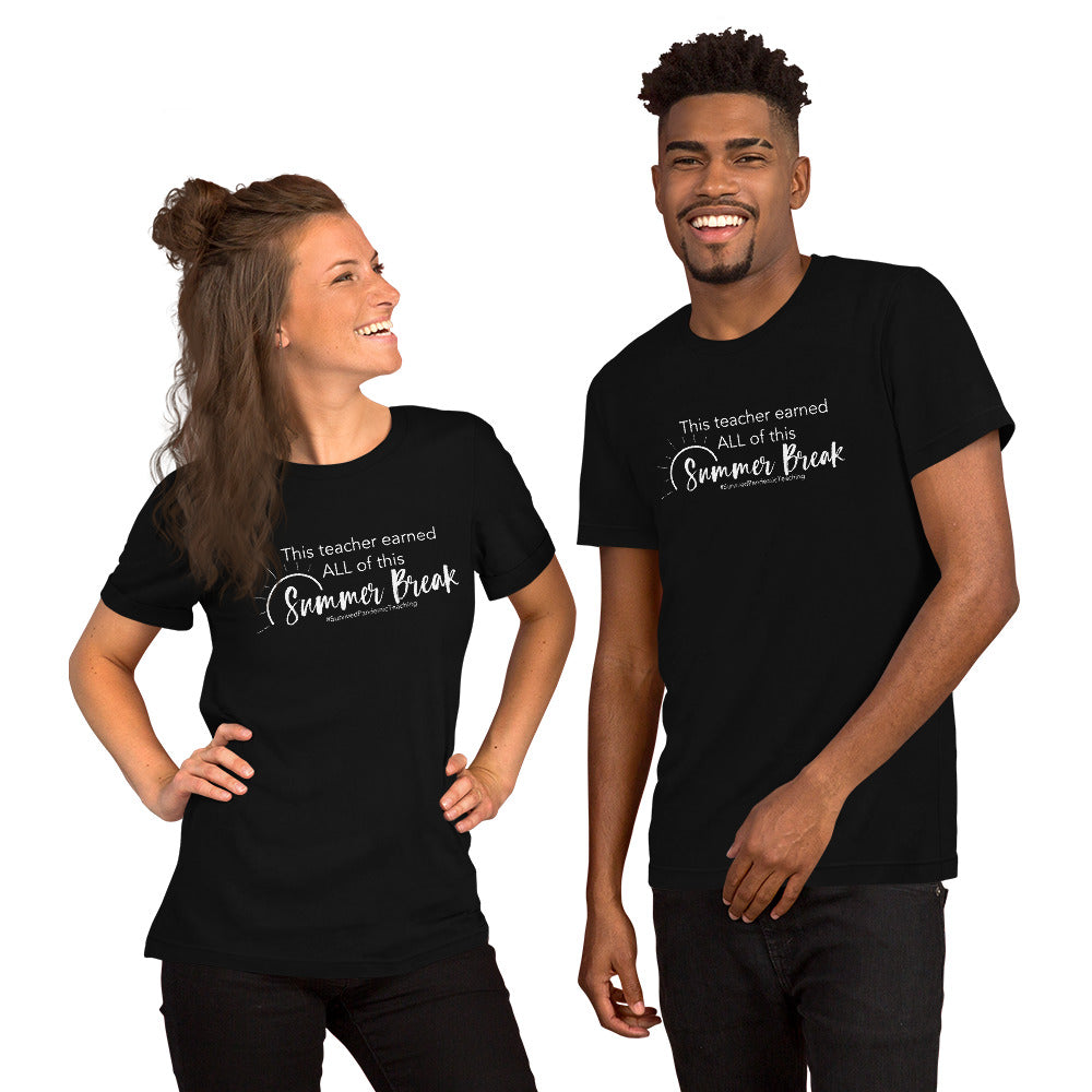 this teacher survived tee (white text)