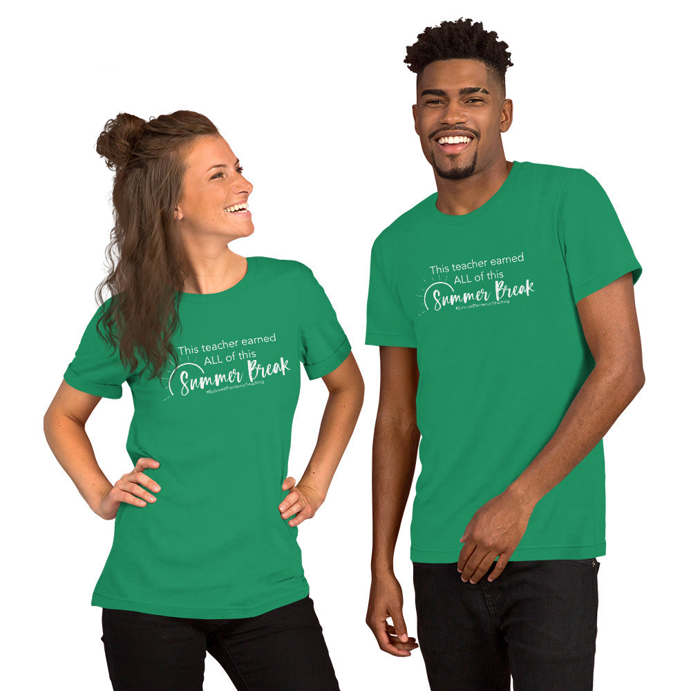 this teacher survived tee (white text)