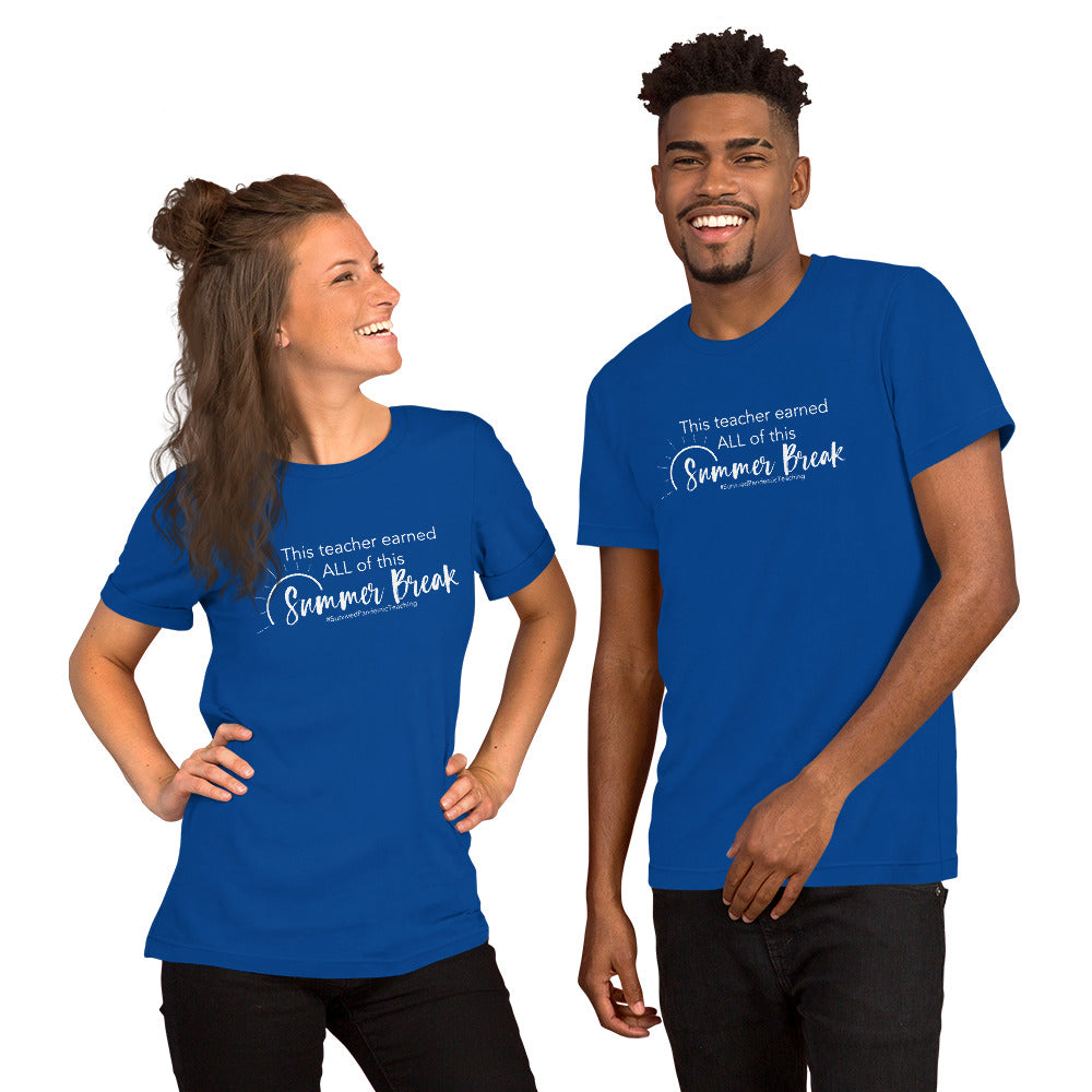this teacher survived tee (white text)